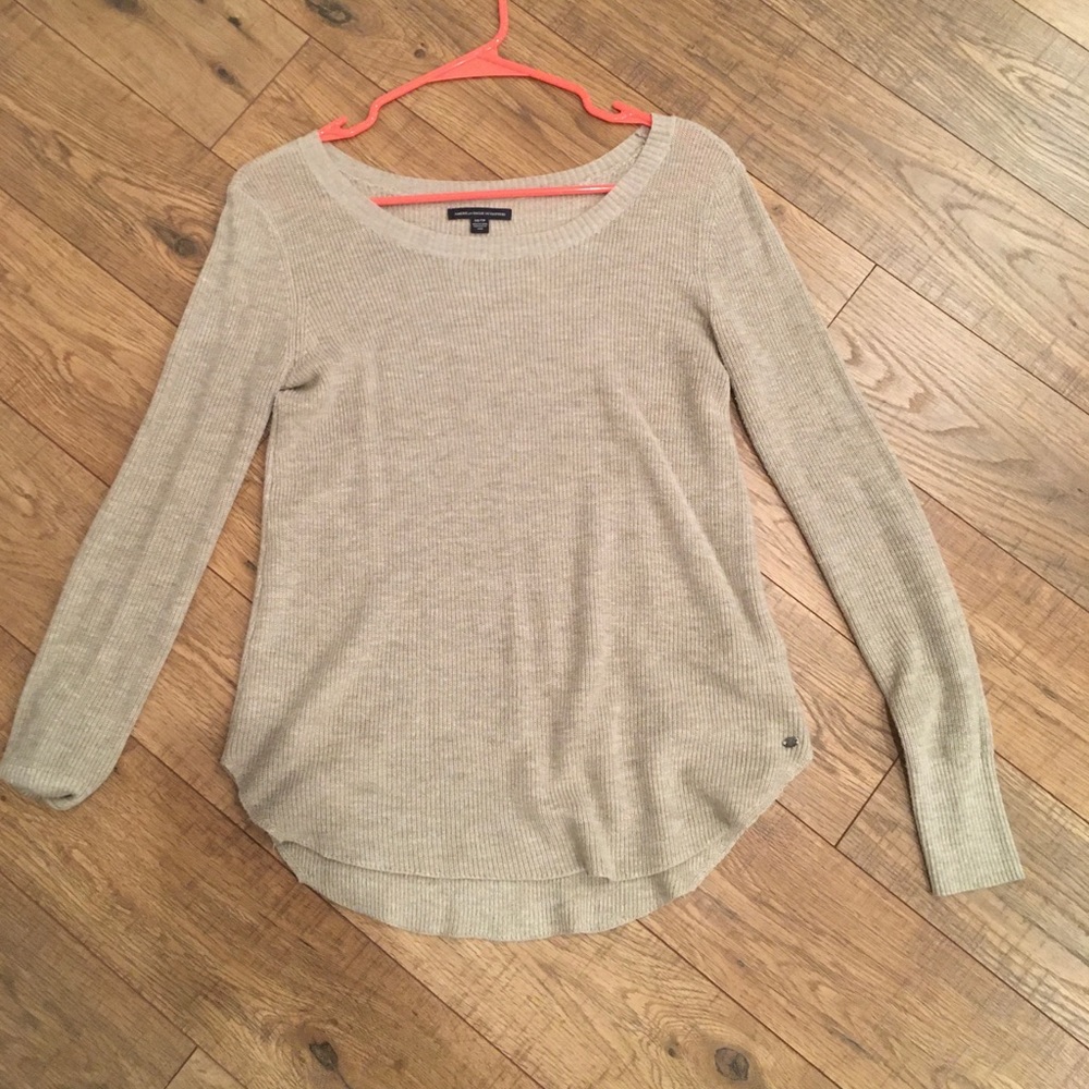 Beige fall sweater